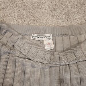 Givenchy Sport Ribbed Knit Skirt in Light Gray